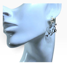 Load image into Gallery viewer, Vintage Christian Dior Heart & Arrow Logo Clip-On Earrings