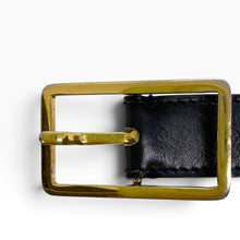 Load image into Gallery viewer, Vintage Chanel Black Leather CC Belt – Made in France