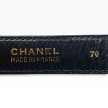 Load image into Gallery viewer, Vintage Chanel Black Leather CC Belt – Made in France