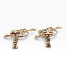 Load image into Gallery viewer, Vintage Christian Dior Heart & Arrow Logo Clip-On Earrings