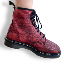 Load image into Gallery viewer, Gorgeous Vintage Made in England Snakeskin Doc Martens