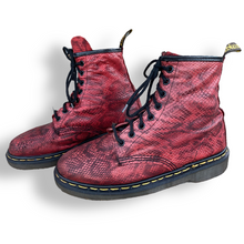 Load image into Gallery viewer, Gorgeous Vintage Made in England Snakeskin Doc Martens