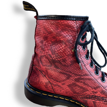 Load image into Gallery viewer, Gorgeous Vintage Made in England Snakeskin Doc Martens