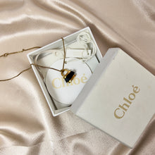 Load image into Gallery viewer, Chloé Small Padlock Necklace with Leather Detail

