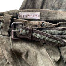 Load image into Gallery viewer, Rare 1980s Gianni Versace Olive Suede Convertible Trousers

