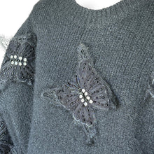 Load image into Gallery viewer, Christian Milada Embellished Wool Blend Butterfly Jersey — New With Tags
