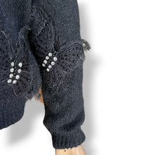 Load image into Gallery viewer, Christian Milada Embellished Wool Blend Butterfly Jersey — New With Tags
