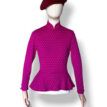 Load image into Gallery viewer, Vintage Christian Dior Wool &amp; Angora Peplum Jersey
