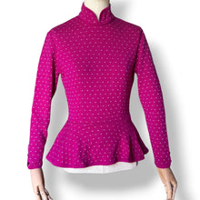 Load image into Gallery viewer, Vintage Christian Dior Wool &amp; Angora Peplum Jersey

