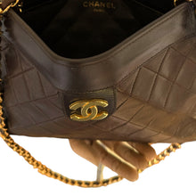 Load image into Gallery viewer, Vintage Chanel Chocolate Lambskin Quilted Shoulder Bag
