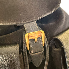 Load image into Gallery viewer, Vintage Gucci Bamboo Leather &amp; Suede Backpack
