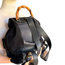 Load image into Gallery viewer, Vintage Gucci Bamboo Leather &amp; Suede Backpack
