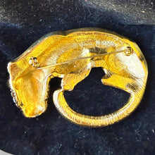 Load image into Gallery viewer, Vintage Trifari Rhinestone Panther Brooch
