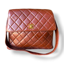 Load image into Gallery viewer, Vintage Chanel Caramel Quilted Lambskin Shoulder Bag
