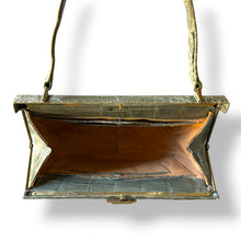 Load image into Gallery viewer, Vintage Sage Green Crocodile Handbag
