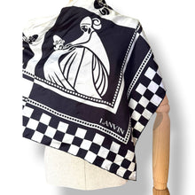 Load image into Gallery viewer, Vintage Lanvin Paris Art Deco Silk Scarf
