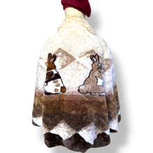 Load image into Gallery viewer, Vintage Woodland Scene Faux Fur Jacket
