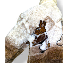 Load image into Gallery viewer, Vintage Woodland Scene Faux Fur Jacket

