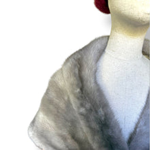 Load image into Gallery viewer, Vintage Silver Grey Mink Stole
