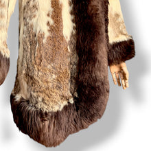 Load image into Gallery viewer, Vintage Rabbit Fur Coat with Sheepskin Trim, Circa 1970s
