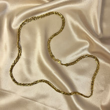 Load image into Gallery viewer, Vintage 18kt Gold Filled Woven Chain Necklace

