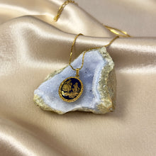 Load image into Gallery viewer, Vintage Limoges Porcelain Pendant Necklace
