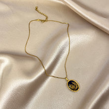Load image into Gallery viewer, Vintage Limoges Porcelain Pendant Necklace
