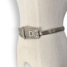 Load image into Gallery viewer, Vintage Stretch Silver Statement Belt
