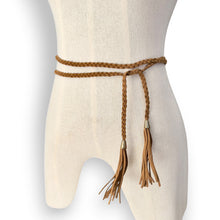 Load image into Gallery viewer, Vintage Braided Leather Wrap Belt
