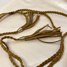 Load image into Gallery viewer, Vintage Braided Leather Wrap Belt
