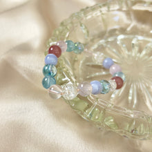 Load image into Gallery viewer, Vintage Pastel Mixed Gemstone Bracelet

