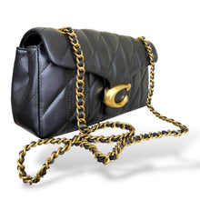 Load image into Gallery viewer, Coach Tabby Shoulder Bag in Quilted Black Nappa Leather
