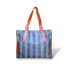 Load image into Gallery viewer, Vintage Fendi Pequin Stripe Shopper Tote
