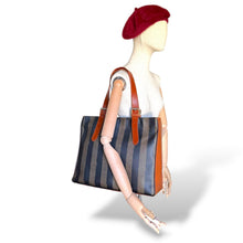 Load image into Gallery viewer, Vintage Fendi Pequin Stripe Shopper Tote
