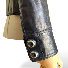 Load image into Gallery viewer, Vintage D&amp;G Dolce &amp; Gabbana Black Leather Jacket with Matching Hanger
