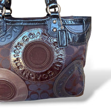 Load image into Gallery viewer, Vintage Coach Signature Patchwork Tote Bag
