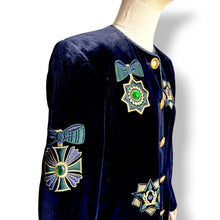 Load image into Gallery viewer, Rare Vintage Escada by Margaretha Ley Embellished Velvet Jacket
