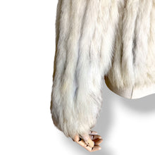 Load image into Gallery viewer, Vintage Fox Fur Jacket in Soft Ivory
