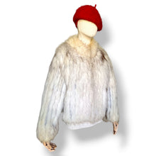 Load image into Gallery viewer, Vintage Fox Fur Jacket in Soft Ivory
