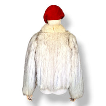 Load image into Gallery viewer, Vintage Fox Fur Jacket in Soft Ivory
