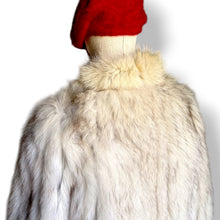 Load image into Gallery viewer, Vintage Fox Fur Jacket in Soft Ivory
