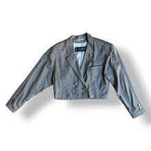 Load image into Gallery viewer, Vintage Escada Cropped Gingham Blazer
