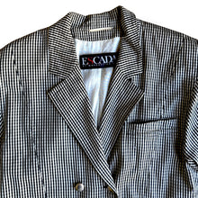 Load image into Gallery viewer, Vintage Escada Cropped Gingham Blazer
