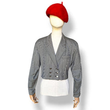 Load image into Gallery viewer, Vintage Escada Cropped Gingham Blazer
