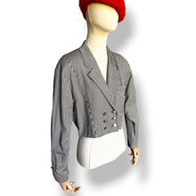 Load image into Gallery viewer, Vintage Escada Cropped Gingham Blazer
