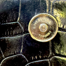 Load image into Gallery viewer, Vintage Gianni Versace Croc-Embossed Leather Top Handle Bag
