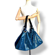 Load image into Gallery viewer, Vintage Embossed Patent Leather Hobo Bag
