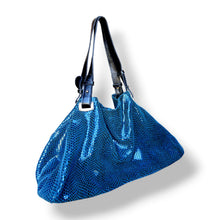 Load image into Gallery viewer, Vintage Embossed Patent Leather Hobo Bag

