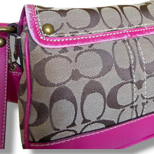 Load image into Gallery viewer, Vintage Coach Signature Pink Leather Crossbody
