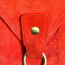 Load image into Gallery viewer, Vintage Loewe Red Suede Anagram Tote Bag
